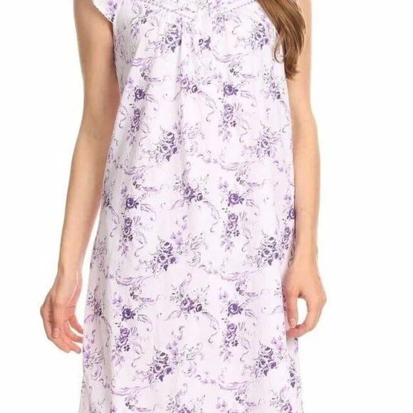 4 Pack  100% Cotton Knit Women Nightgown Sleepwear Pajamas Nightshirt - Picture 4 of 5